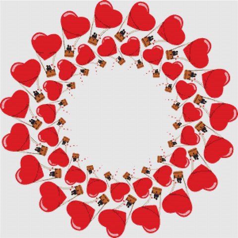 Romantic Frame - X Squared Cross Stitch