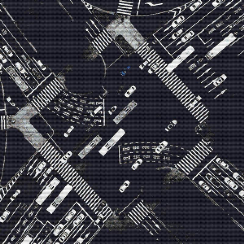 Busy Intersection - X Squared Cross Stitch