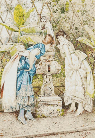 Playing With The Fountain - X Squared Cross Stitch