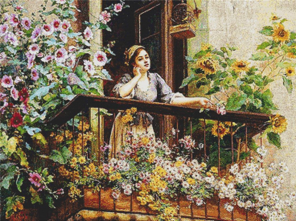 A Pensive Moment - X Squared Cross Stitch