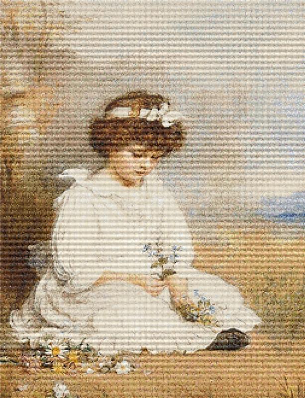 Little Speedwell's Darling Blue - X Squared Cross Stitch