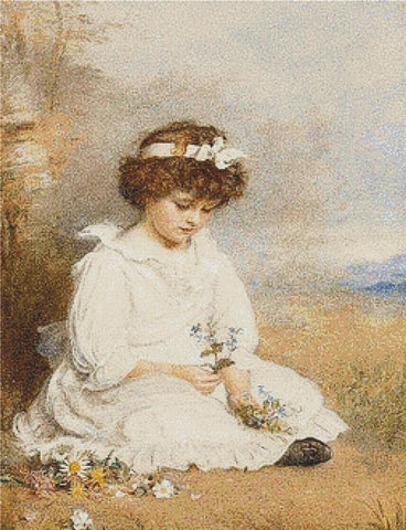 Little Speedwell's Darling Blue - X Squared Cross Stitch