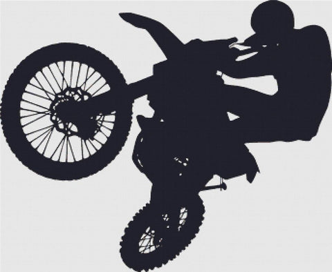 Motocross Rider - X Squared Cross Stitch