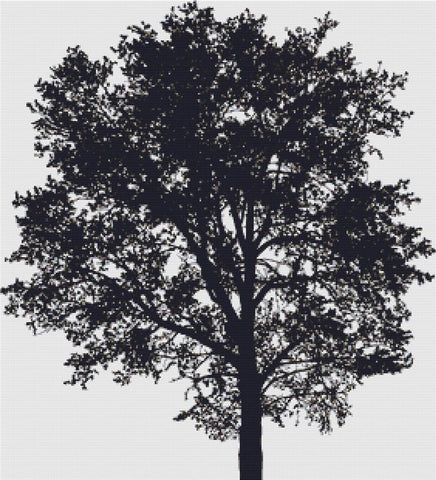 Tree Silhouette - X Squared Cross Stitch