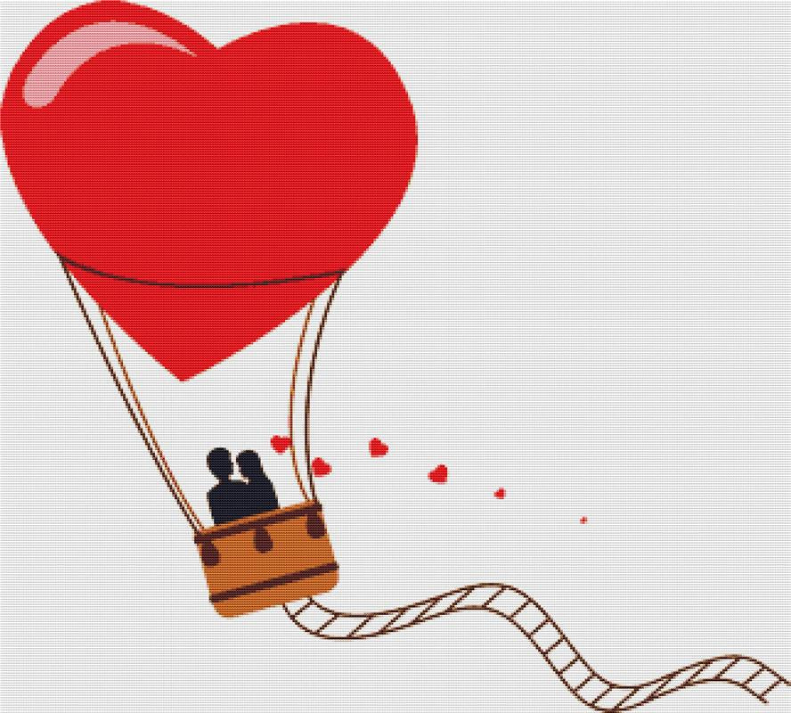 Hot Air Balloon - X Squared Cross Stitch