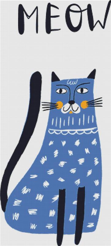 Meow - X Squared Cross Stitch