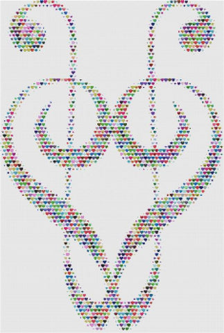 Clef Of Hearts - X Squared Cross Stitch