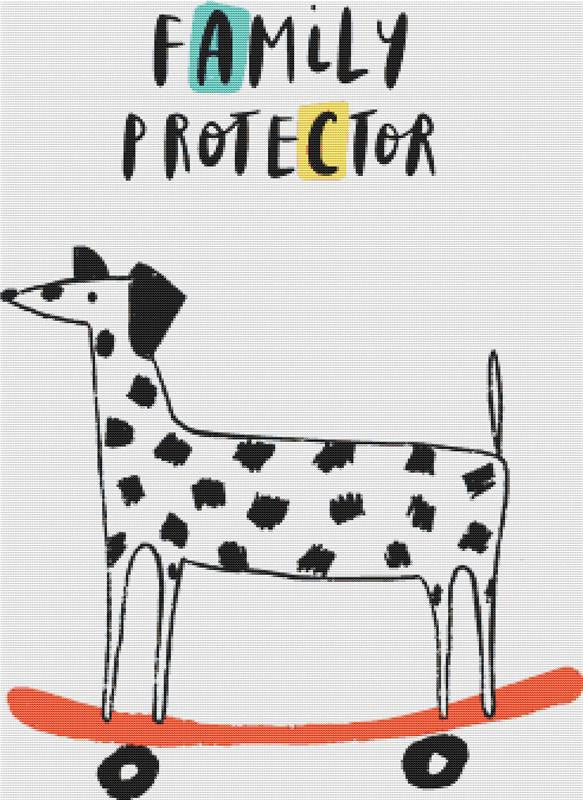 Family Protector - X Squared Cross Stitch
