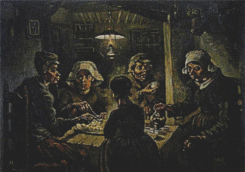 The Potato Eaters - X Squared Cross Stitch