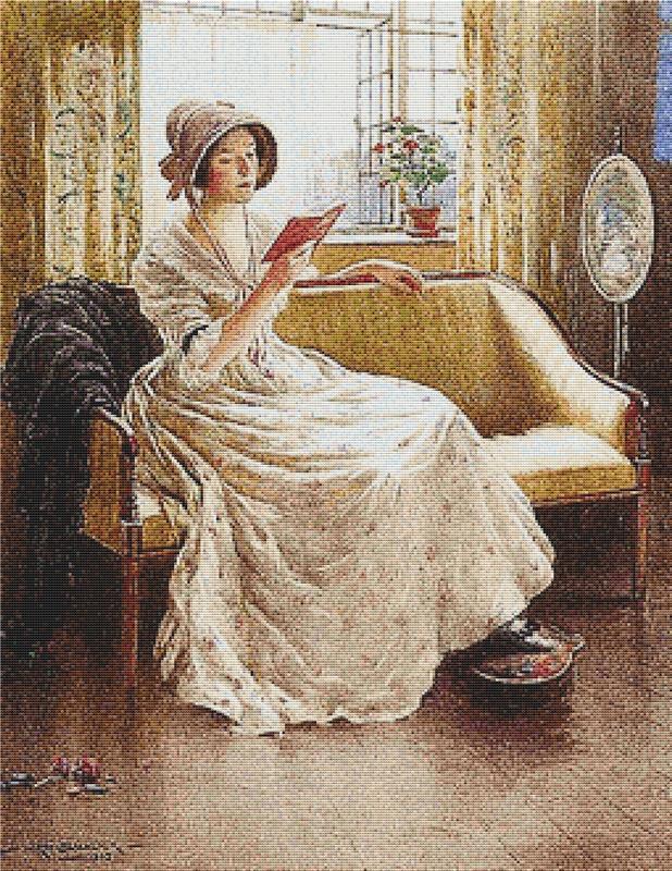 A Quiet Read - X Squared Cross Stitch