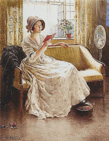 A Quiet Read - X Squared Cross Stitch