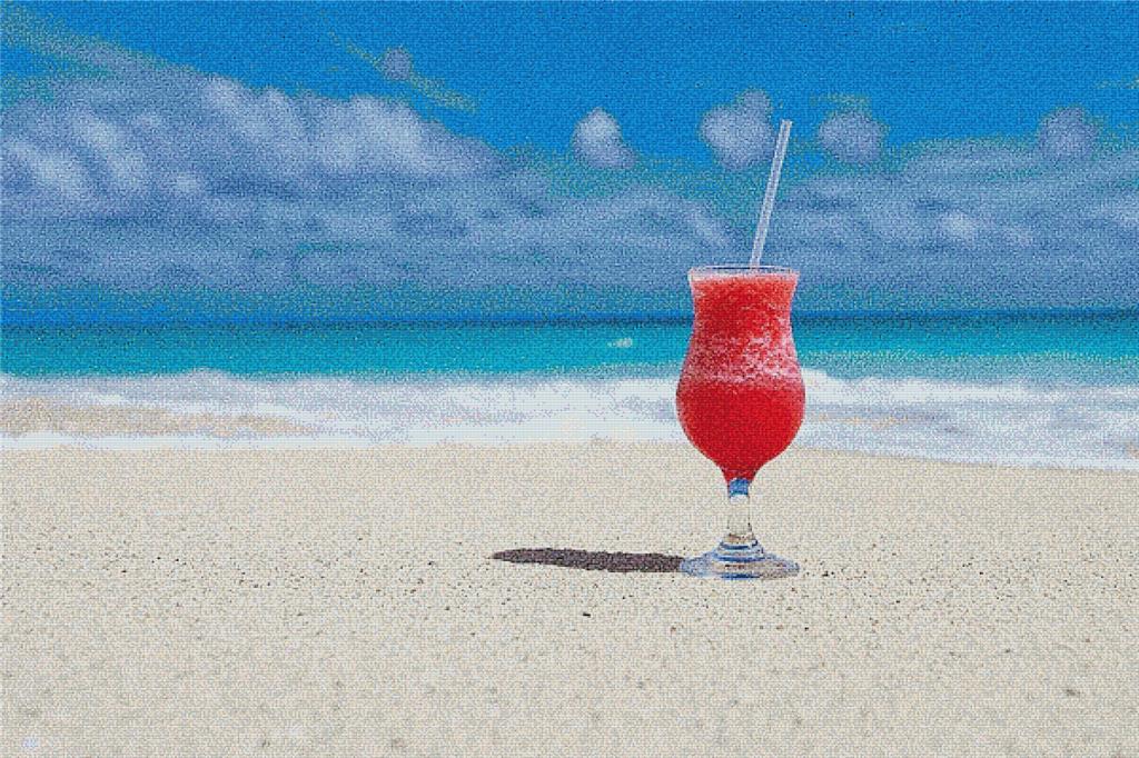 Cocktail On The Beach - X Squared Cross Stitch