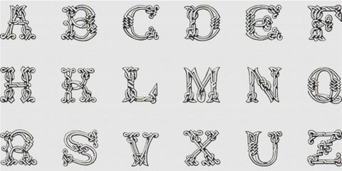 Decorative English Alphabet - X Squared Cross Stitch