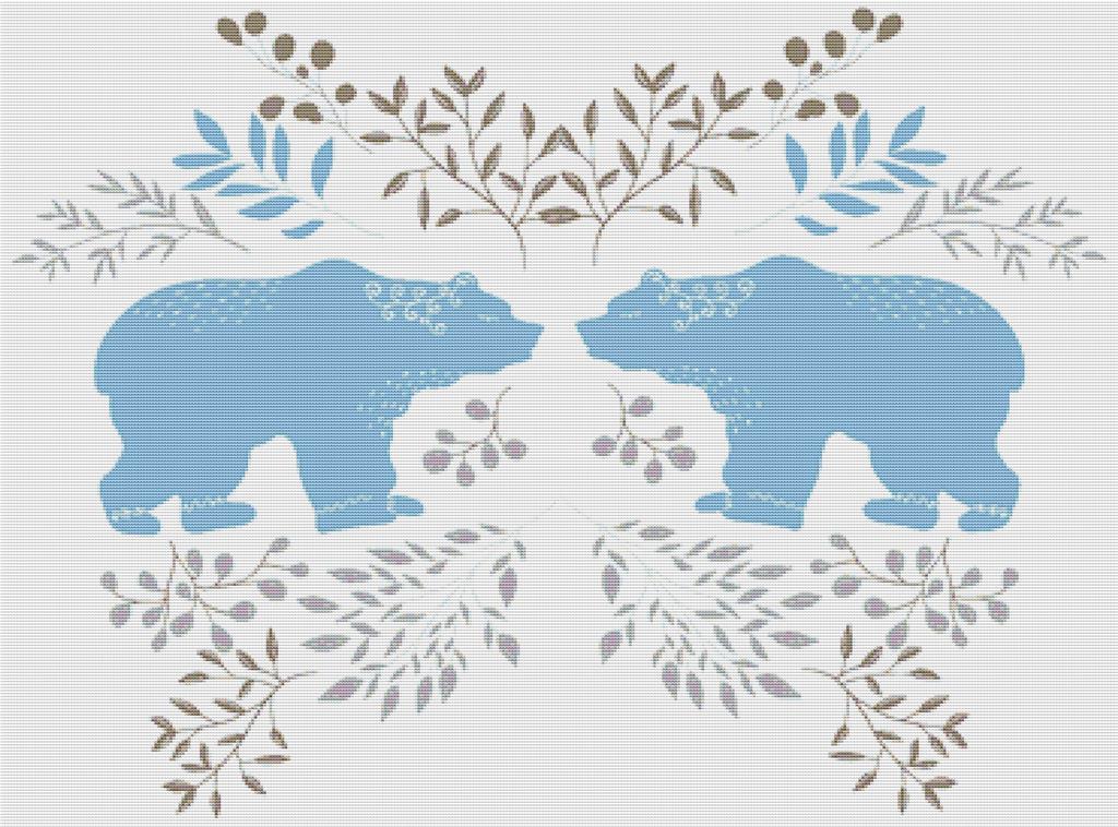 Polar Bear Composition - X Squared Cross Stitch
