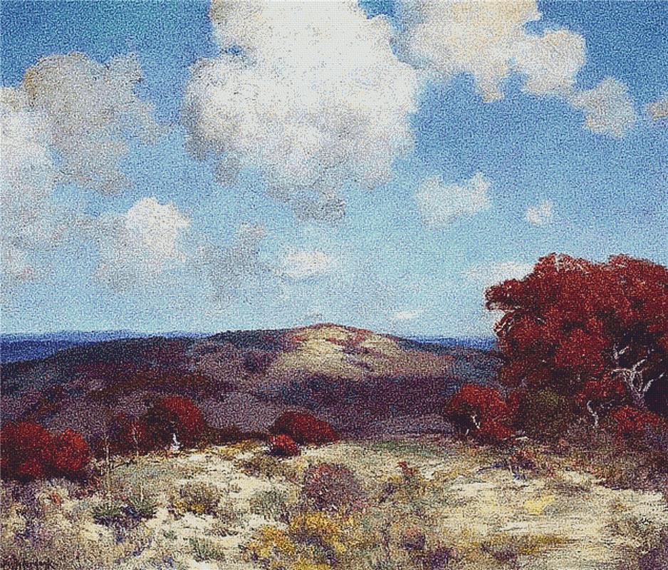 In The Hills Of The Spanish Oaks - X Squared Cross Stitch