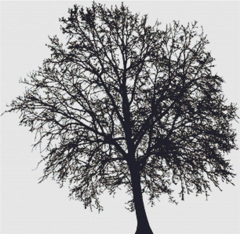 Tree Silhouette I - X Squared Cross Stitch