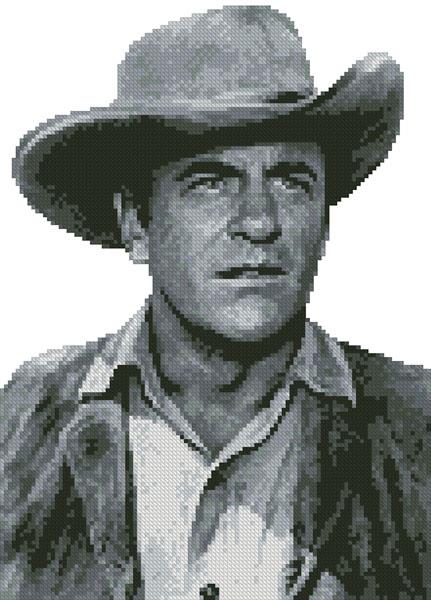 Mini James Arness - Artecy Cross Stitch