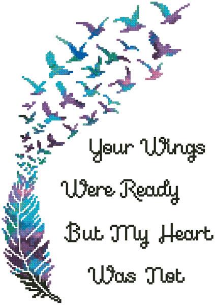 Mini Your Wings (Watercolour) - Artecy Cross Stitch