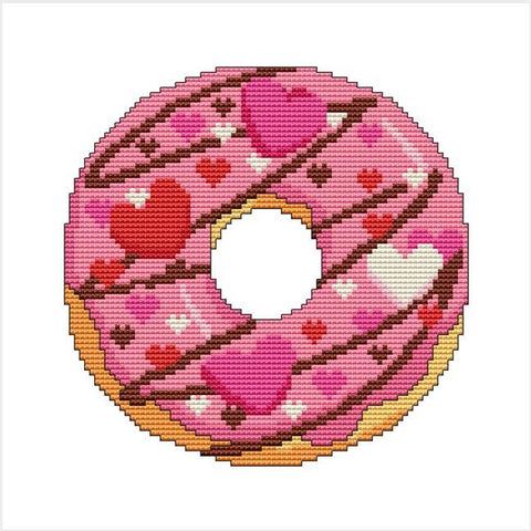 A Year Of Donuts: February - Cross Stitch Wonders