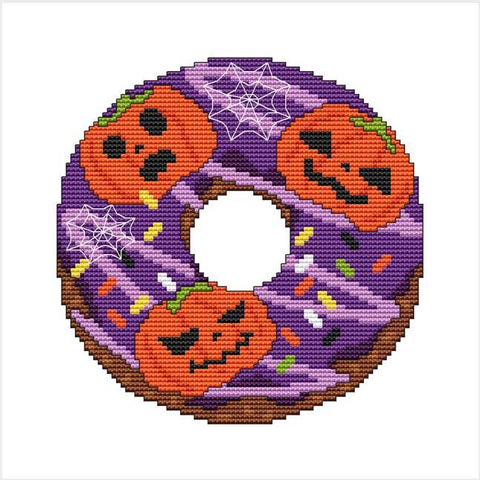 A Year Of Donuts: October - Cross Stitch Wonders