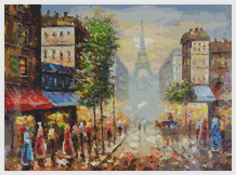 View Of The Eiffel Tower - Art of Stitch, The