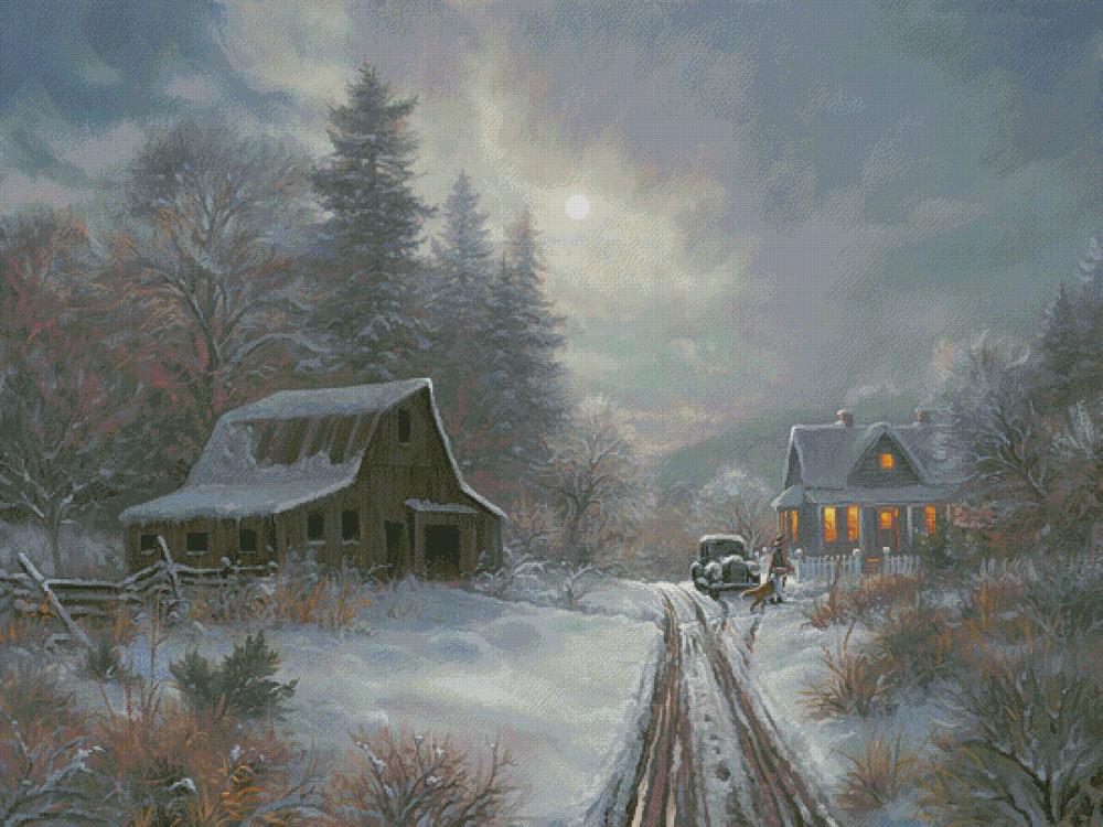 Winter Homeplace (Large) - Artecy Cross Stitch