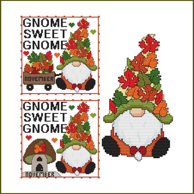 A Year Of Gnomes: November - Cross Stitch Wonders