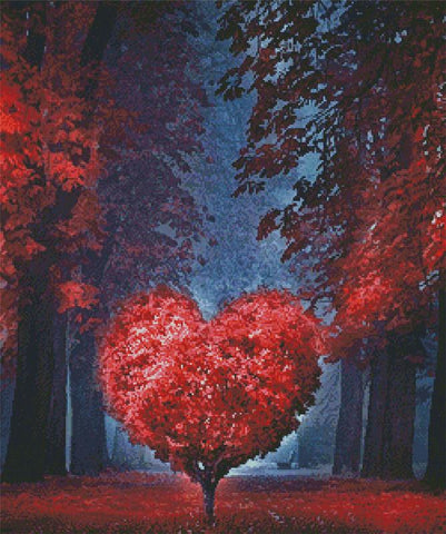 Valentine Heart Tree - Artecy Cross Stitch