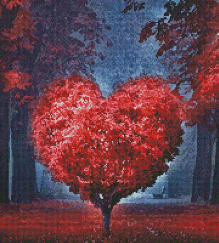 Valentine Heart Tree (Crop) - Artecy Cross Stitch