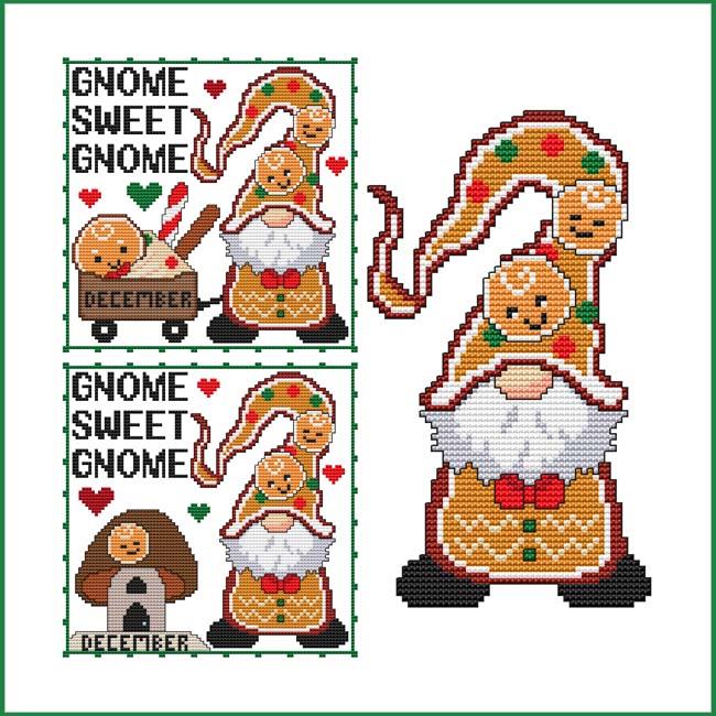 A Year Of Gnomes: December - Cross Stitch Wonders