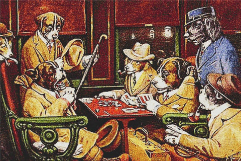 His Station And Four Aces - X Squared Cross Stitch