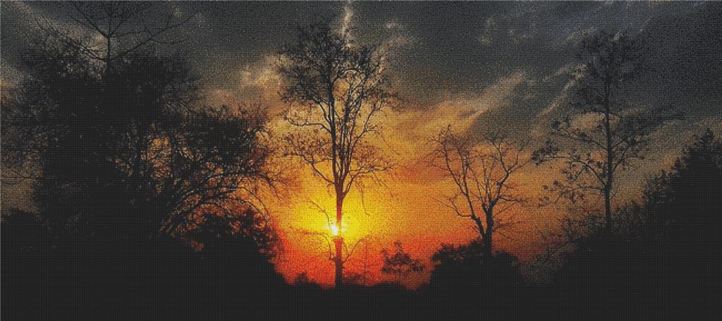 Orange Sky - X Squared Cross Stitch