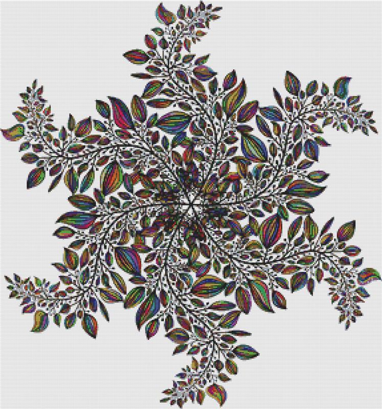 Leaf Mandala - X Squared Cross Stitch