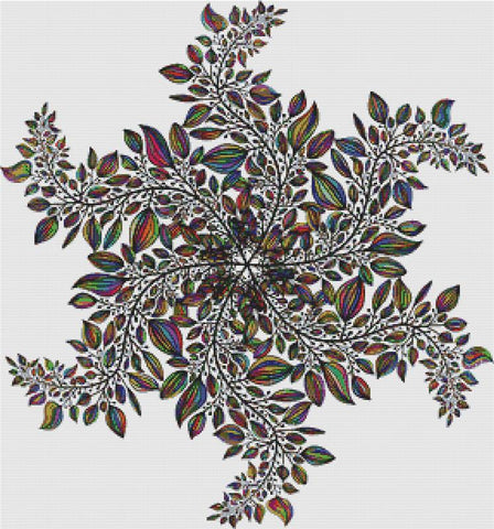 Leaf Mandala - X Squared Cross Stitch