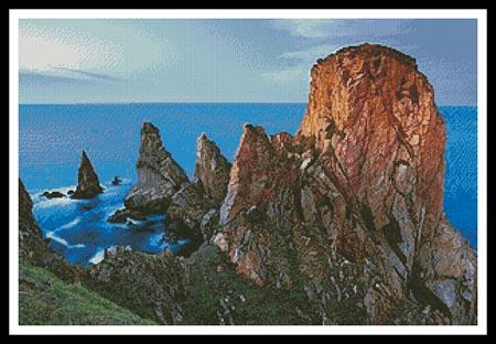 Rocky Cliff, Ireland - Artecy Cross Stitch