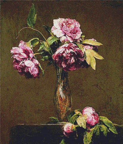 Peonies - X Squared Cross Stitch