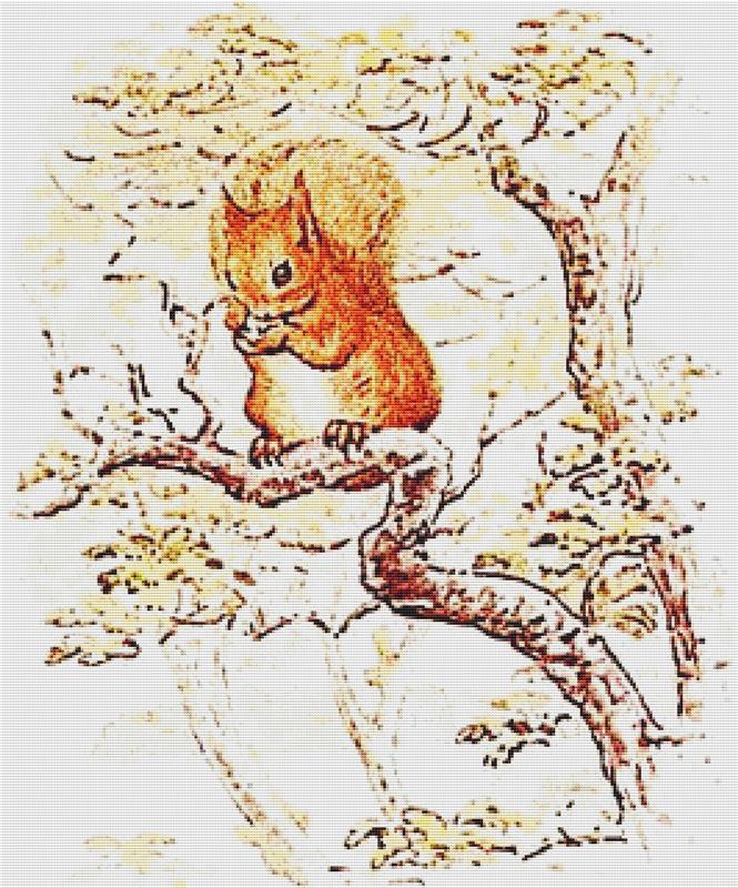 Squirrel Nutkin - X Squared Cross Stitch