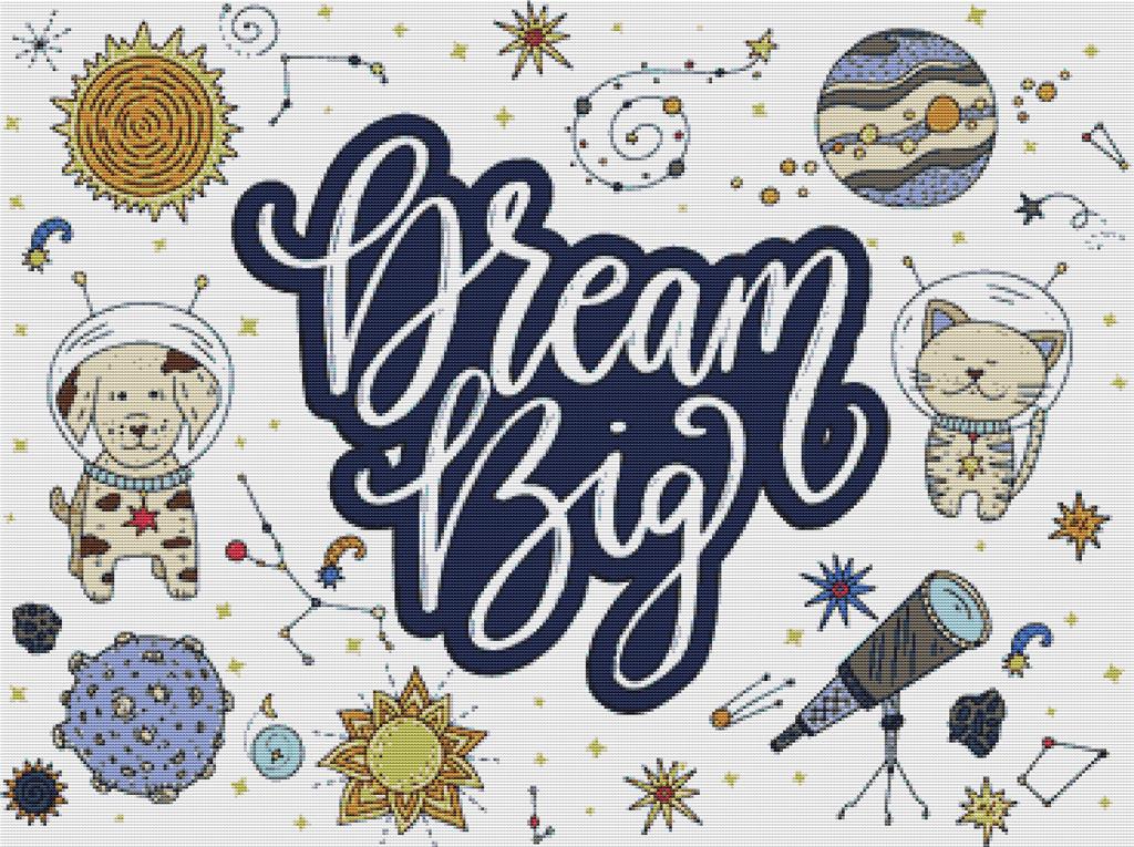 Dream Big - X Squared Cross Stitch