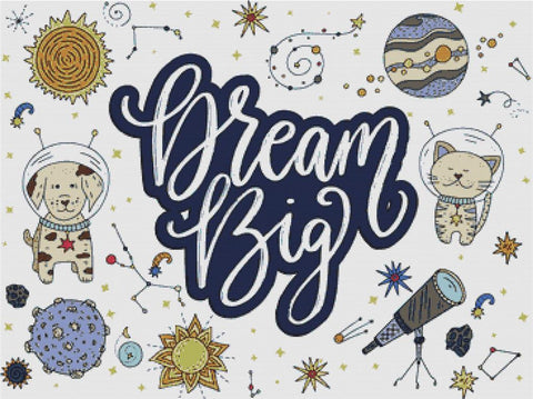 Dream Big - X Squared Cross Stitch
