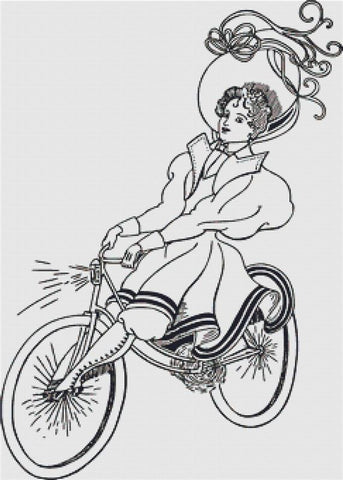 Vintage Cyclist - X Squared Cross Stitch