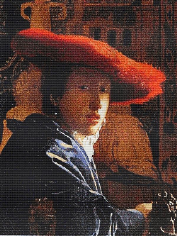 Girl With The Red Hat - X Squared Cross Stitch