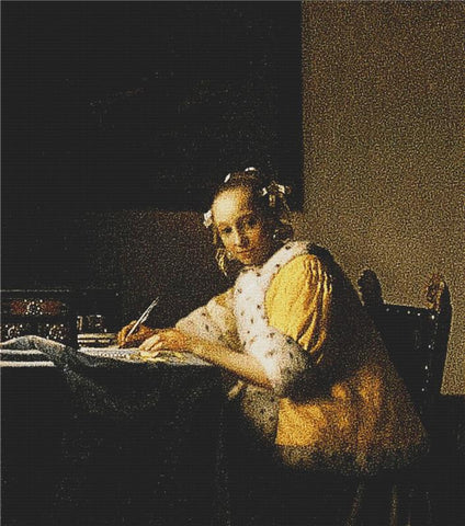 A Lady Writing - X Squared Cross Stitch