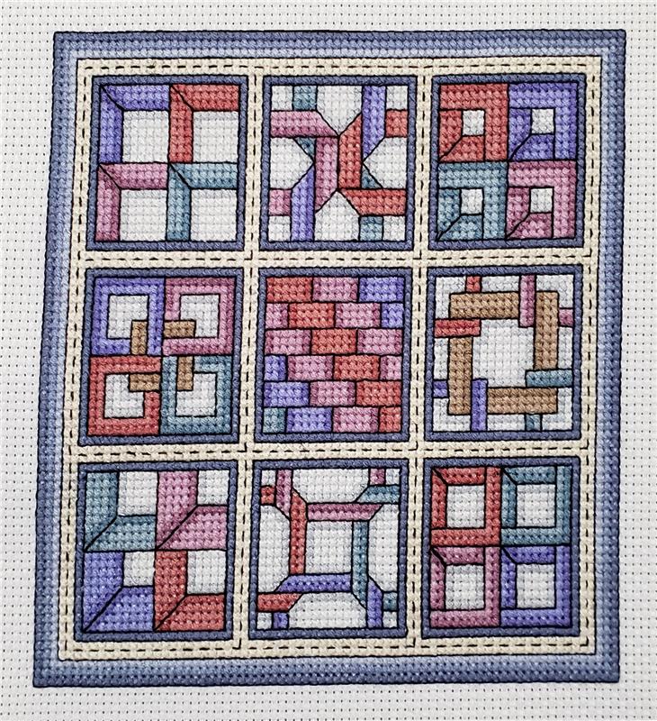 Quilt Blocks 12: Cubicle - Rogue Stitchery