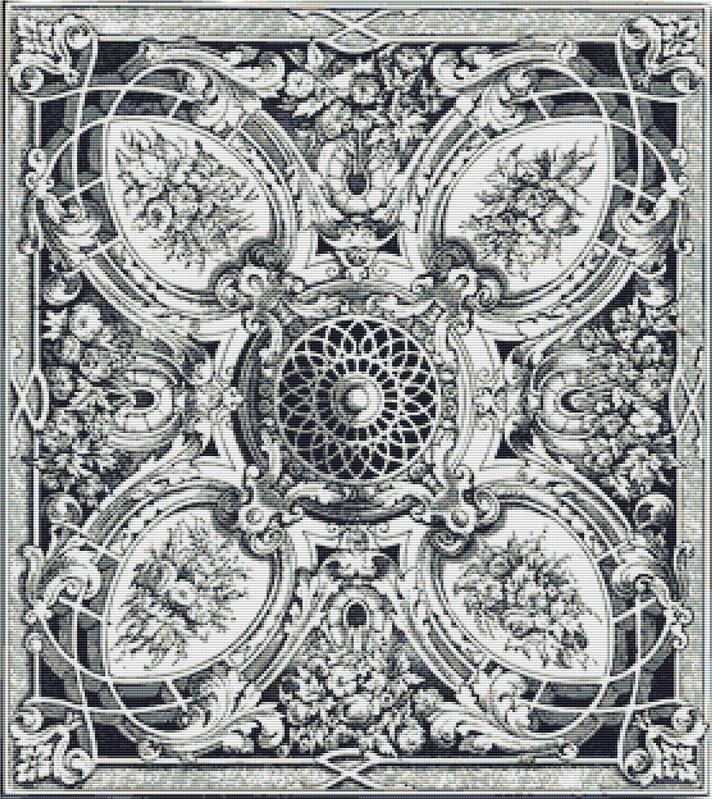 Symmetrical Decoration - X Squared Cross Stitch