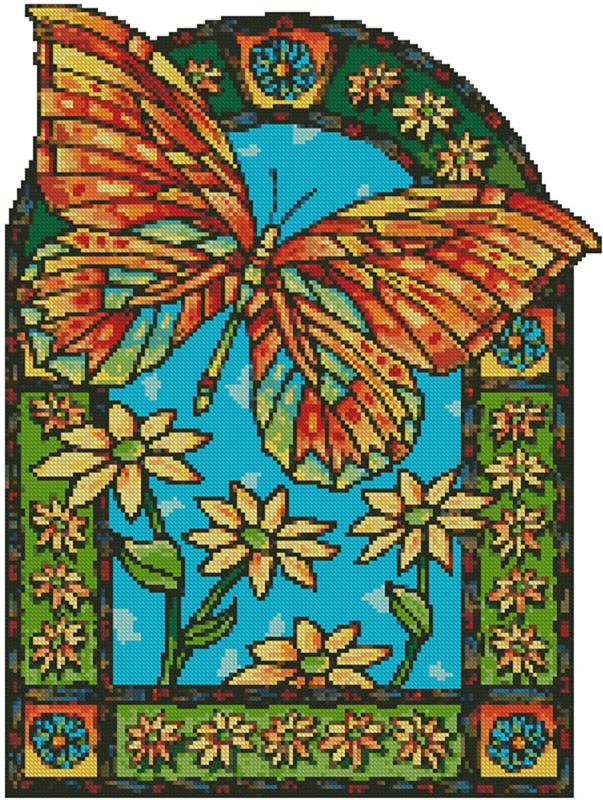 Butterfly Window - Artecy Cross Stitch