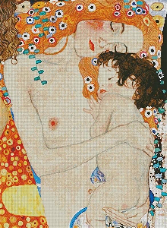 Mother And Child Painting - Artecy Cross Stitch