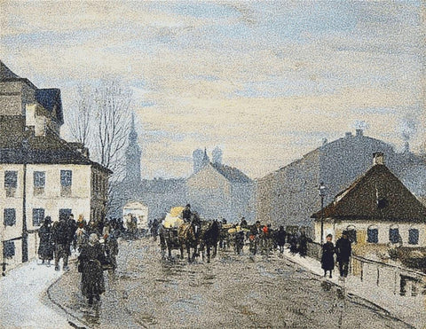Munich Vedute With The Frauentürme - X Squared Cross Stitch