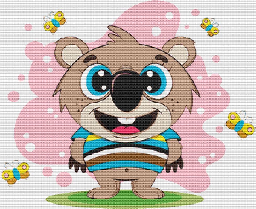 Cute Cartoon Koala - X Squared Cross Stitch