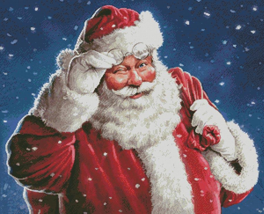 Santa Wink - Artecy Cross Stitch