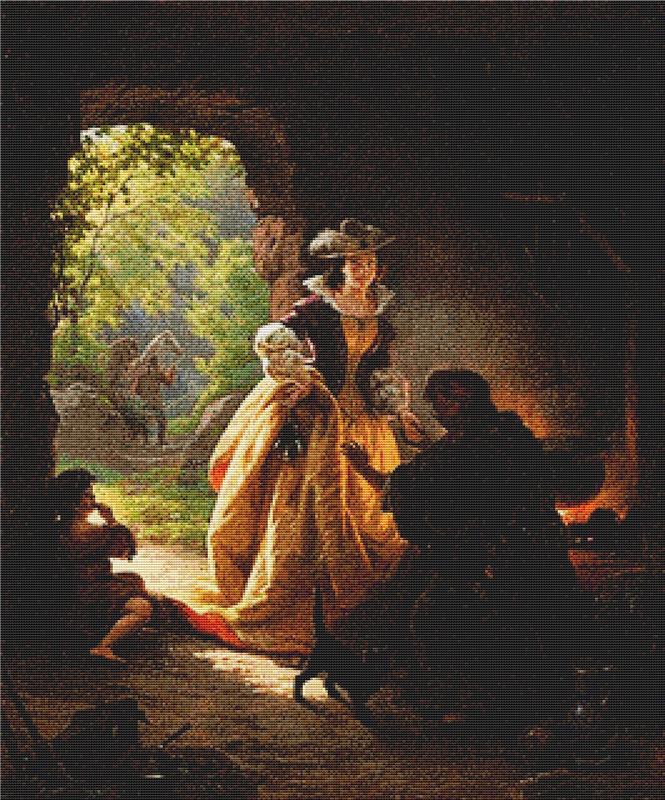 The Gypsy Fortune Teller - X Squared Cross Stitch